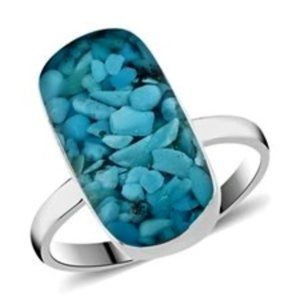 NWOT - Turquoise Chips Ring Size 7